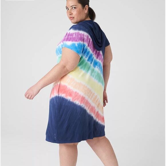LANE BRYANT LIVI Pride Hooded Dye Effect Dress - Picture 4 of 10
